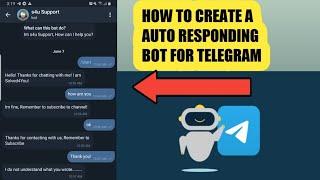 how to make auto responsive bot in telegram Solved4You