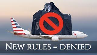 New Rules For Traveling With Pets