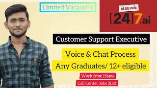 [24]7.ai company is hiring for Customer Support Executive || Work From Home || call center jobs