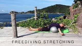 Dive Deeper: Beginner-Friendly Freediving Stretches On a Fitness Ball