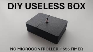 DIY useless box without microcontroller