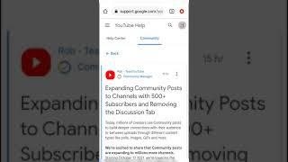 Youtube new Community Tab update 2021||Youtube new good update||Asim tech542||#Short