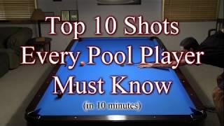 How to Play Pool - Top 10 POOL SHOTS Every Player Must Know!!!