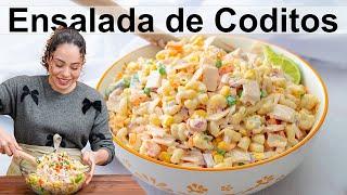 Classic Ensalada de Coditos: Mexican Pasta Salad with a Protein Boost!