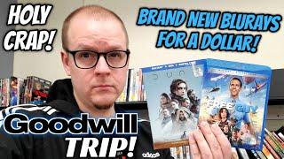 GOODWILL BLURAY TRIP! | BRAND NEW MOVIES FOR A DOLLAR!