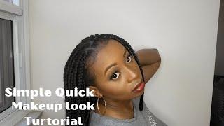 Simple quick makeup tutorial: beginner friendly