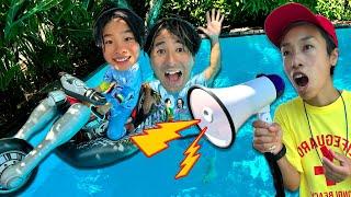 親と子供のためのプールのルール！　かえであーたん　Kaede and Ahtan show the safety rules in the pool for parents and children