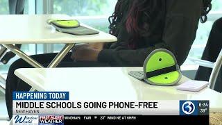 VIDEO: Middle school in New Haven goes phone free