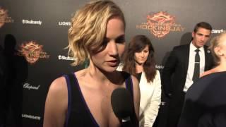 The Hunger Games: Mockingjay Part 1: Jennifer Lawrence Cannes Premiere Interview | ScreenSlam