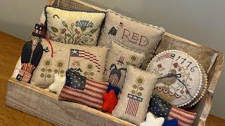 Flosstube #21 - May Recap, Market Maynia / Patriotic Stitching