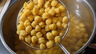 How to Cook Dried chickpeas|How to de-gas chickpeas