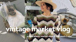 small business dairies, insights of a vintage seller, vintage market vlog & how much I sold 