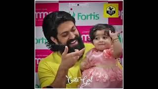 kgf Yash Daughter Arya New Cute video//Yash Daughter Arya