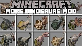 Minecraft MORE DINOSAURS MOD / JURASSIC WORLD WITH INDOMINUS !! Minecraft Mods