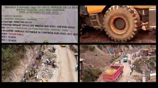 Evolution des travaux de construction de la RN2, axe Bukavu - Kasongo