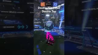 Double Flip Reset Double Tap #rocketleagueclips #rocketleague  #shorts #doubleflipreset