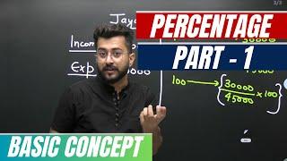 Percentage [Part-1]  - Basic Concept | SBI PO | IBPS PO | RRB | RBI - All Bank Exams | Aashish Arora