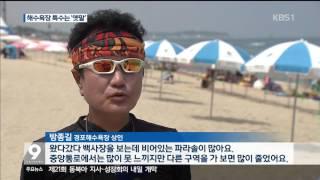 [KBS강릉 뉴스] 동해안 피서객 감소...왜?