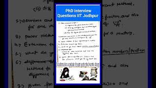 #PHD Interview Questions #IIT Jodhpur#Higher Mathematics#Students#Shorts