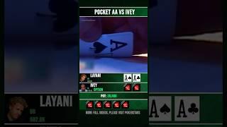 Pocket AA Facing Phil Ivey #poker