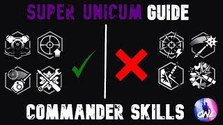 SUPER UNICUM GUIDE | COMMANDER SKILLS (ALL TANK CLASSES) | WOT CONSOLE