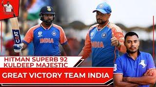 Hitman Superb 92/Kuldeep majestic/Great Victory Team India/Axar game changer.