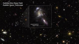 Supermassive Black Holes in Hubble Ultra Deep Field captured by Hubble Space Telescope #hubble