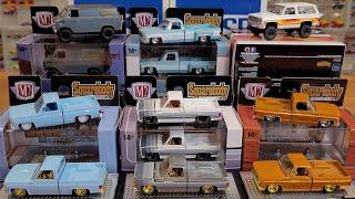 M2 Machines EXCLUSIVE Squarebody Syndicate FULL SET - Chevy and GMC Trucks!