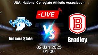  LIVE: Indiana State vs Bradley - Live Basketball Score