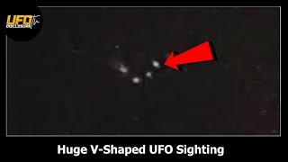 Shocking V-Shaped UFO Captured on Camera | Unbelievable Footage!