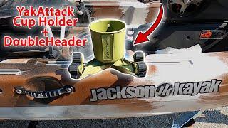 How to Attach YakAttack MultiMount Cup Holder to DoubleHeader with Dual RotoGrip Paddle Holder