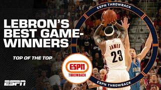 BEST MOMENTS: LeBron's Top Game-Winners EVER  | ESPN Throwback