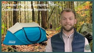 Coleman Pop-Up Camping Tent Real Customer Reviews: Instant Setup and Portable Shelter for On-the-Go