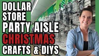 Dollar Tree Party Aisle Christmas Crafts