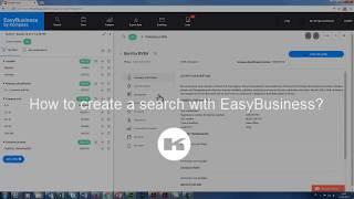 How to create a search with EasyBusiness?