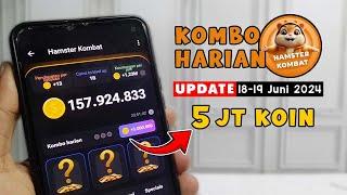 Hamster Kombat Daily Combo Card 5M Coin Today 18-19 June 2024 | Combo Harian Hamster Kombat 19Juni