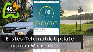 Telematik Sensor der HUK Coburg - Update 1 nach einer Woche