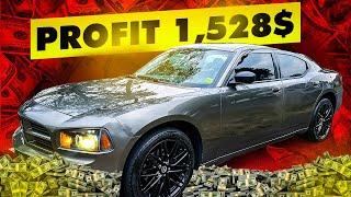 Flipping cars CHEAP car from dealers private auction DODGE CHARGER FLIP - car flips  (EP2)