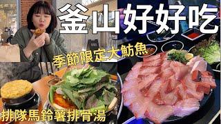 住釜山都在吃什麼 當地人才知道的隱藏美食 超濃縮排骨湯+辣炒鴨肉+現切生魚片| Korea vlog