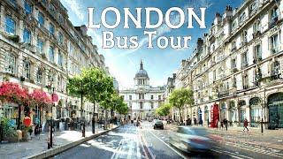  LONDON Sightseeing Bus Tour 4K, UK