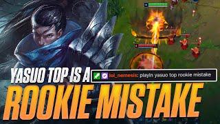 Yasuo Top is a ROOKIE mistake | Dzukill