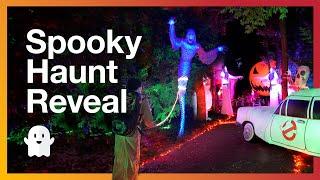 Spookiest Yet!  2024 Halloween  Yard Haunt Walkthrough - Night and Day Tour.  Boddy Creek Manor