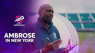 Curtly Ambrose visits Nassau County International Cricket Stadium in New York | T20WC 2024