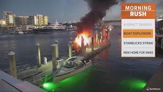 Boat explodes at a Florida marina, killing one person