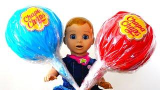 Baby Born dolls and giant Candies