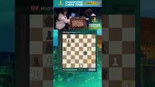 Double Attack: Magnus Carlsen Secures the Second Win #shorts