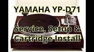 Yamaha YP-D71: Service, Setup and Cartridge Installation