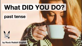 What did you do - Past Tense Vocabulary and Sentences