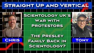 UK Scientology at War with Protestors - Straight Up and Vertical