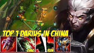 TOP 1 DARIUS IN CHINA WILD RIFT - ONE COMBO CAN MELT ANYONE